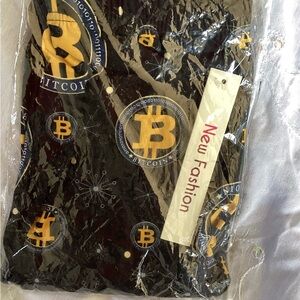 New Fashion Bitcoin Print Leggings One Size